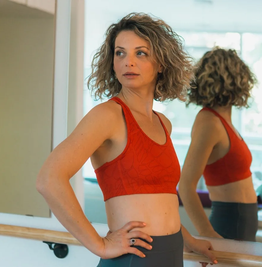 Didi at the barre in her Madrid studio