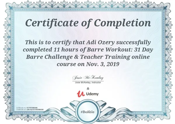 Barre Basics Certification
