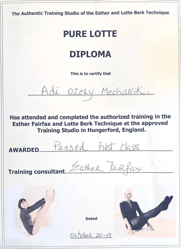 Lotte Berk Method Certification